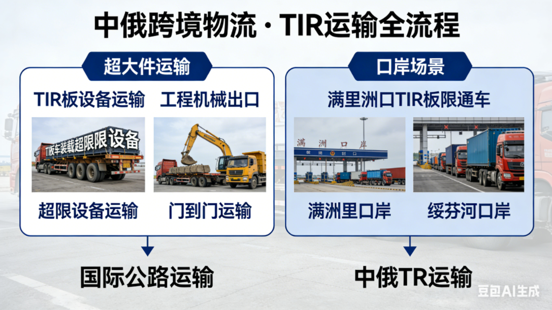中俄 TIR 超限件运输：打通重型物流 “高速动脉”，赋能跨境工业新征程